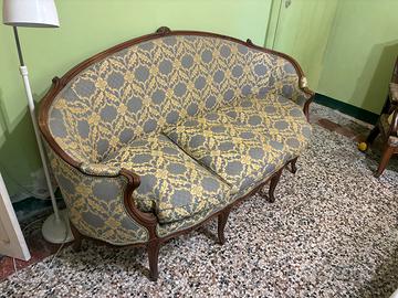 Salotto (divano/due poltrone) stile Luigi Filippo
