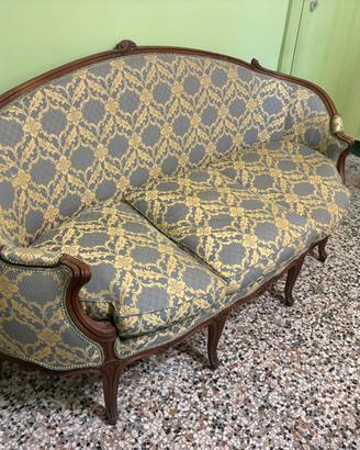 Salotto (divano/due poltrone) stile Luigi Filippo