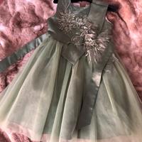 Vestito Bambina 7 anni colore verde