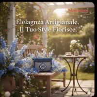 Borsa fatta in cordino e jeans all'uncinetto 