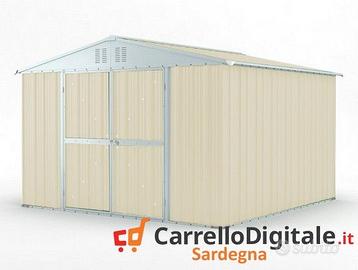 Box struttura lamiera Acciaio 327x307cm avorio