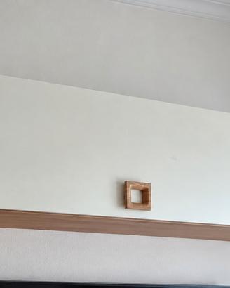 Pensile sospeso rovere e panna a cassettone 