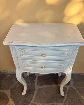 Mobiletto vintage bianco invecchiato