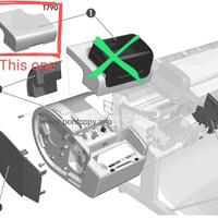 CH539-67008 Porta Inchiostro Sinistra HP DesignJet