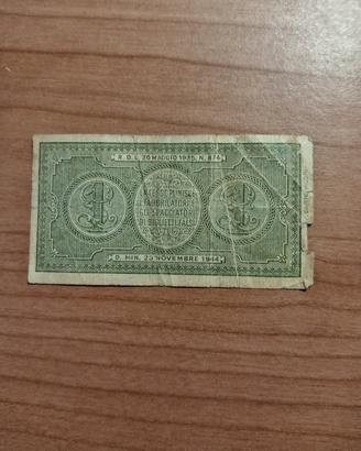 Banconota lire 1