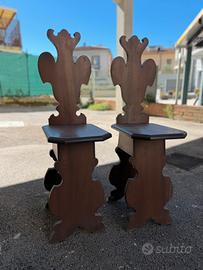 Sgabelli in legno