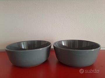 n. 2 CIOTOLE GRIGIE PORCELLANA 