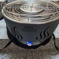 Barbecue a carbonella con ventola elettrica