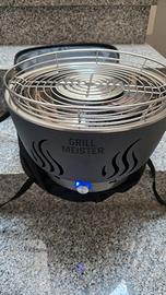 Barbecue a carbonella con ventola elettrica