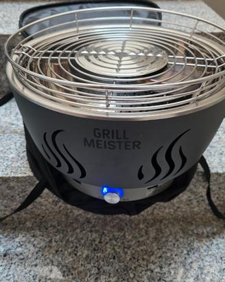 Barbecue a carbonella con ventola elettrica