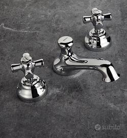 3 fori lavabo SIGNORINI rubinetti antica classica
