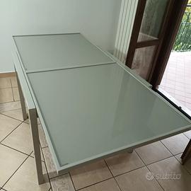 Tavolo  in vetro temperato allungabile