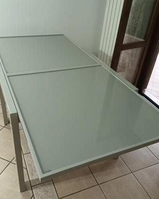 Tavolo  in vetro temperato allungabile