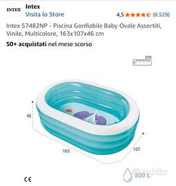 Intex - piscina gonfiabile baby ovale