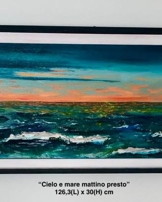 Paesaggio mare - Arte sul legno