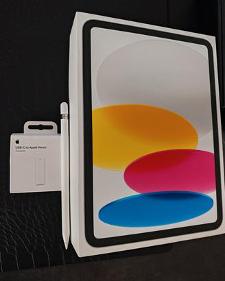 iPad 10.9  256GB + Apple Pencil e Slim Folio
