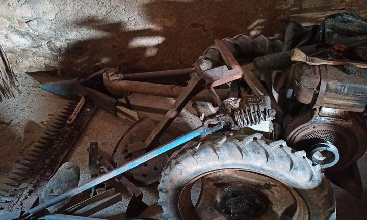 Falciatrice bcs con ranghinatore motore lombardini