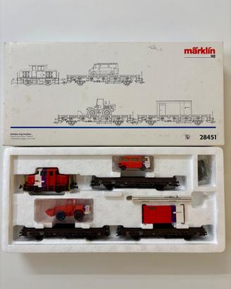 Modellino treno Märklin con vagoni Strukton