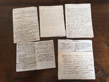 Antichi documenti manoscritti di compravendita