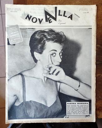 Rivista NOVELLA SANDRA MONDAINI 1956 Pubblicitaria