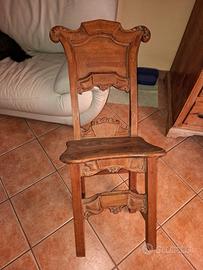 antica sedia barocca 