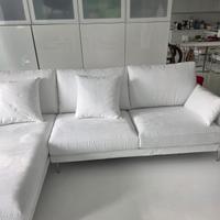 Divano microfibra bianco ottico