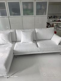 Divano microfibra bianco ottico