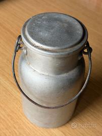 Bidoncino alluminio per trasporto latte