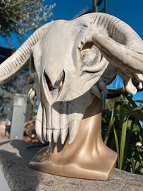 Maschera Teschio - Toro Bianco - 33x30 - lattice