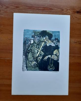 Xilografia Originale Mino Maccari