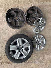 3 cerchi ferro con borchie originali golf plus