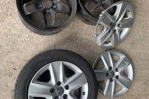 3 cerchi ferro con borchie originali golf plus