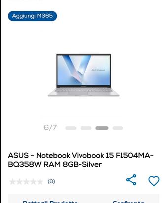 Portatile  Asus  Notebook 15F15Q4MA-BQ358W