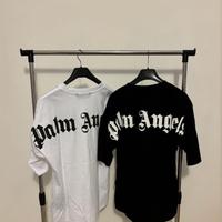 T-shirt Palm Angels Bianco/Nero dalla S alla L
