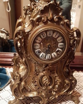 Orologio in stile in ottone h 45 cm