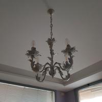 Coppia Lampadari Restaurati stile shabby chic