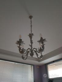 Coppia Lampadari Restaurati stile shabby chic