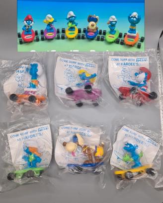 Set completo surfin skateboard puffi