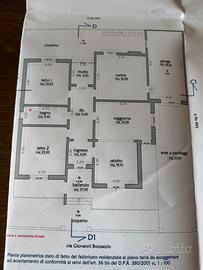 Casa con garage e giardino