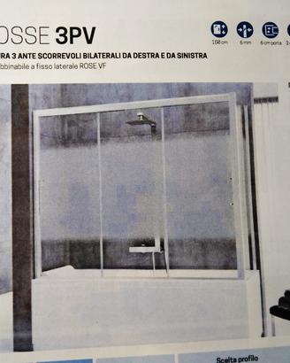 Parete vetrata scorrevole sopravasca