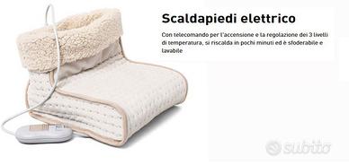 scaldapiedi elettrico con 3 livelli di temperatura