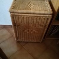 Portabiancheria in vimini/bambù