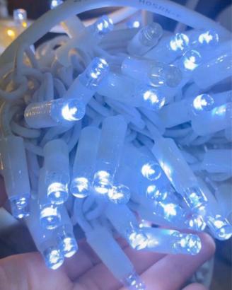 Luci LED Bianche da Esterno 100 Lampadine 10 Metri