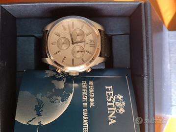 Orologio Festina uomo cinturino pelle nero