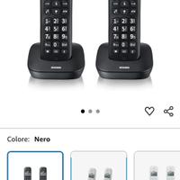 Coppia telefonica cordless Brondi Gala Twin neri