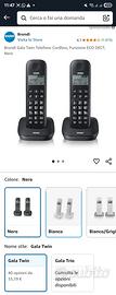 Coppia telefonica cordless Brondi Gala Twin neri
