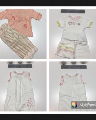 Set 5 pezzi bambina 3 mesi