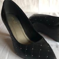 scarpe decoltè nere donna