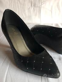 scarpe decoltè nere donna