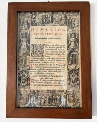 Coppia Stampe Antiche Sacre Incorniciate